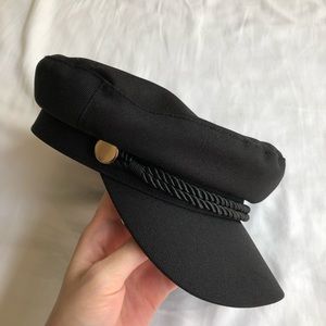 H&M Black Bakers Boy Hat